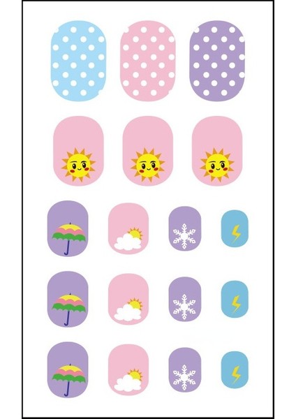 Çocuklar Nail Art Etiketler (Yurt Dışından)