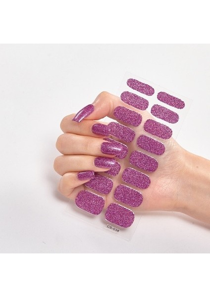 Nails Glitter Serisi Toz Sequins Tam Güzellik Tırnak Çıkartmaları (Yurt Dışından)