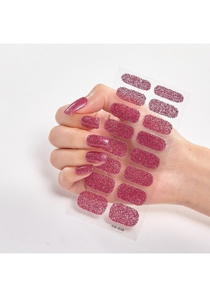 Nails Glitter Serisi Toz Sequins Tam Güzellik Tırnak Çıkartmaları (Yurt Dışından)