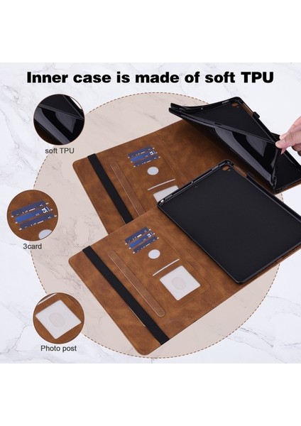 Xiaomi Pad 6 Için Kabartmalı Deri Tablet Kılıfı (Yurt Dışından)