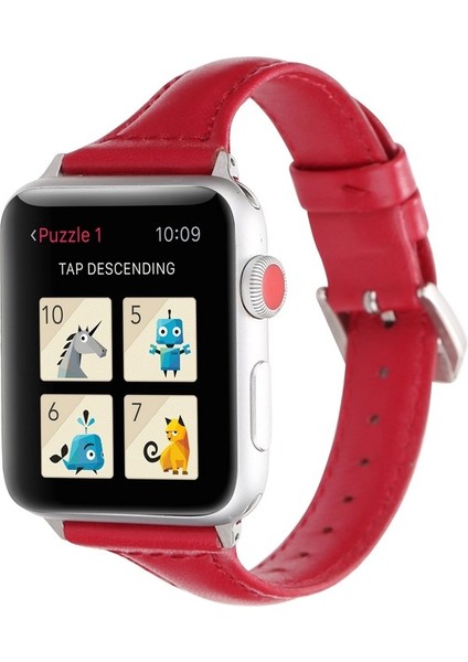 Apple Watch S 40MM / 38MM Mavi Için Deri Saat Bantları (Yurt Dışından)