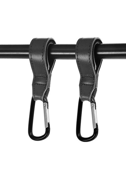 2'li Bebek Arabası Uygun Karabiner Kancası Siyah (Yurt Dışından)