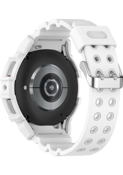Samsung Galaxy Watch 7 40MM Için Silikon Kayış + Saat Kılıfı (Yurt Dışından)