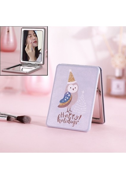 Taşınabilir Mini Makyaj Aynası Pembe (Yurt Dışından)