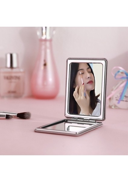 Taşınabilir Mini Makyaj Aynası Pembe (Yurt Dışından)