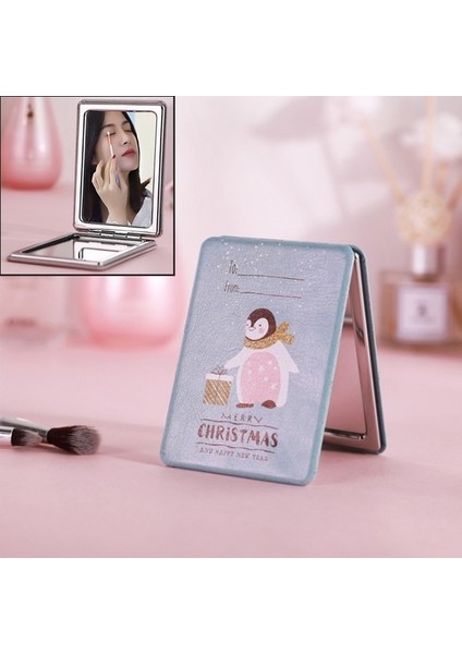 Taşınabilir Mini Makyaj Aynası Pembe (Yurt Dışından)