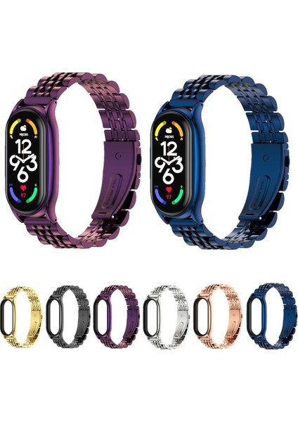 Xiaomi Mi Band 7/7 Nfc Gold Için Paslanmaz Ste Watch Band (Yurt Dışından) fiyatları
