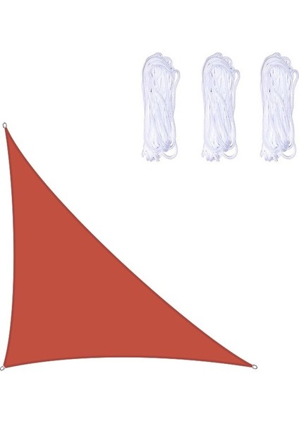 3X4X5M Açık Bahçe Güneşlik Yelken Kırmızı (Yurt Dışından)