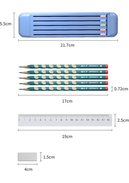 4'ü 1 Kalem Kırtasiye Kutusu Açık Pembe (Yurt Dışından) modelleri
