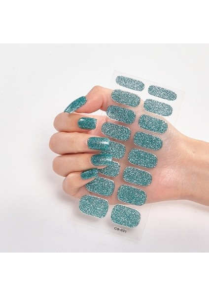 Nails Glitter Serisi Toz Sequins Tam Güzellik Tırnak Çıkartmaları (Yurt Dışından)
