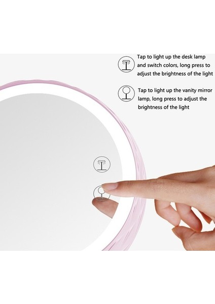 Standlı LED Makyaj Aynası - Koyu Mavi (Yurt Dışından)