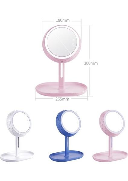 Standlı LED Makyaj Aynası - Koyu Mavi (Yurt Dışından)