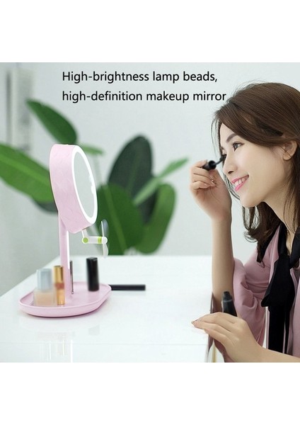 Standlı LED Makyaj Aynası - Koyu Mavi (Yurt Dışından)