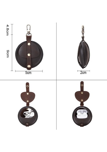 Hook Sapphire Mavi ile Pro Için Çılgın At Doku Kulaklık Kılıfı (Yurt Dışından) fiyatları