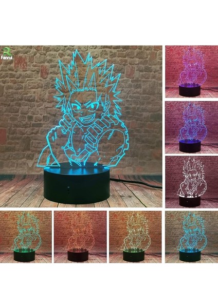 Kirishima Eijiro 3D Gece Işığı - Anime Boku (Yurt Dışından)