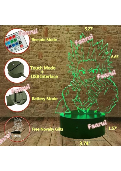 Kirishima Eijiro 3D Gece Işığı - Anime Boku (Yurt Dışından) fiyatları