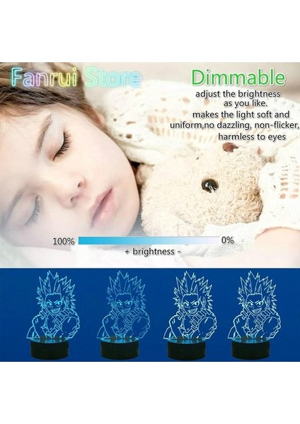 Kirishima Eijiro 3D Gece Işığı - Anime Boku (Yurt Dışından) modelleri