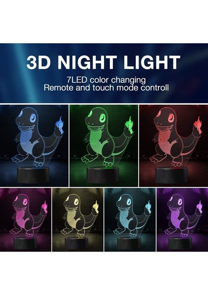 Çocuklar Için Gece Lambası 3D Dinozor Gece Lambası 16-C (Yurt Dışından) fırsatları