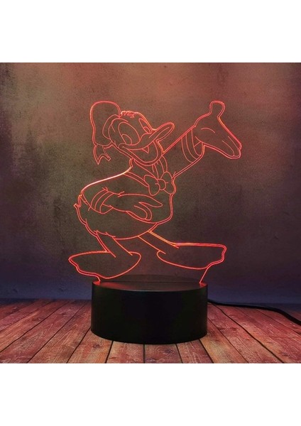 Yaratıcı Ev Yatak Odası Masa Masa Lambası 3D LED Donal Ebeveyn (Yurt Dışından)