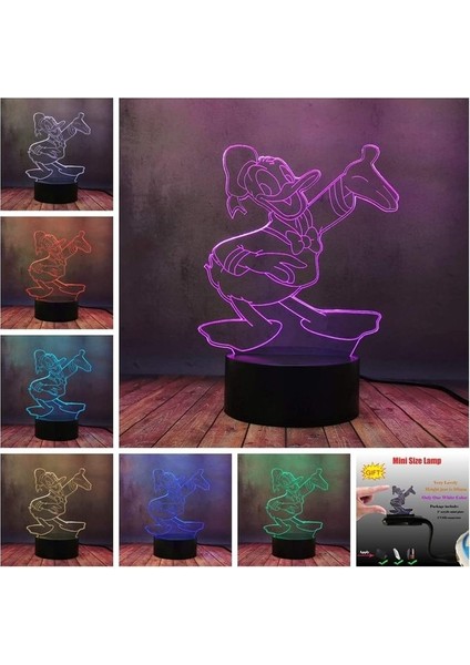 Yaratıcı Ev Yatak Odası Masa Masa Lambası 3D LED Donal Ebeveyn (Yurt Dışından) modelleri