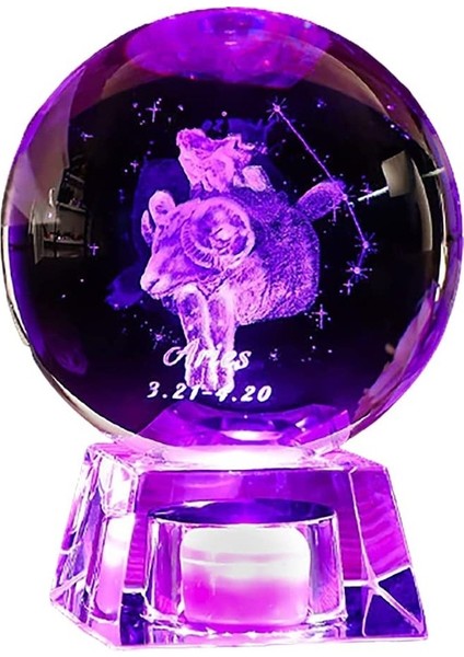 Ebeveyniniz Için 3D Kristal Top Gece Işığı (Yurt Dışından)