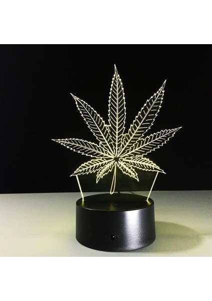 Esrar Yaprağı 3D Illüzyon Lambası Cananbis Weed Opti (Yurt Dışından) modelleri