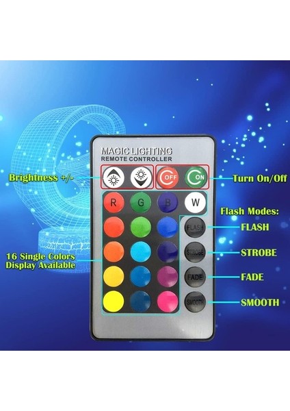 Futbol Gecesi Işığı, Çocuklar Için 3D Illüzyon Lambası, Tou Space (Yurt Dışından) modelleri