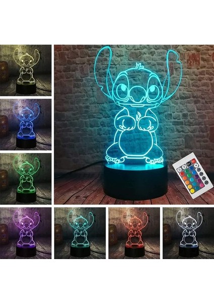 Stitch Gece Işığı, Stitch Hediyeleri - 3D LED St Ebeveyn (Yurt Dışından)