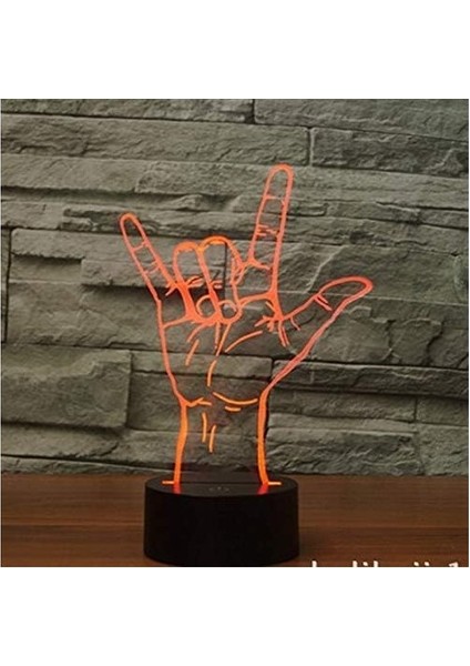 3D Seni Seviyorum Burcu Gece Lambası LED Dokunmatik Anahtar De (Yurt Dışından) fiyatları