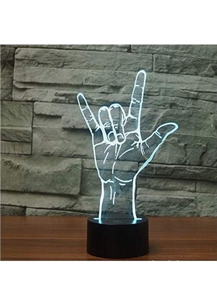 3D Seni Seviyorum Burcu Gece Lambası LED Dokunmatik Anahtar De (Yurt Dışından) modelleri