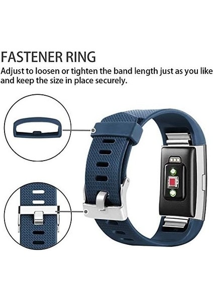 Akıllı Saat, Fit Charge 2 ile Uyumlu Bileklik Değiştirme Kayışı, Klasik ve Özel Ayarlanabilir Spor Bileklikler Koyu Mavi-L (Yurt Dışından) fırsatları