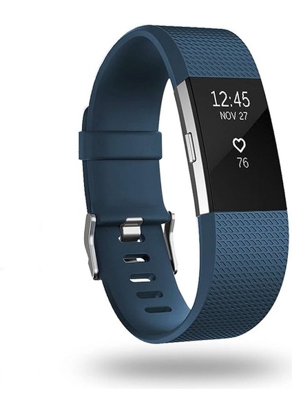 Akıllı Saat, Fit Charge 2 ile Uyumlu Bileklik Değiştirme Kayışı, Klasik ve Özel Ayarlanabilir Spor Bileklikler Koyu Mavi-L (Yurt Dışından) indirimleri