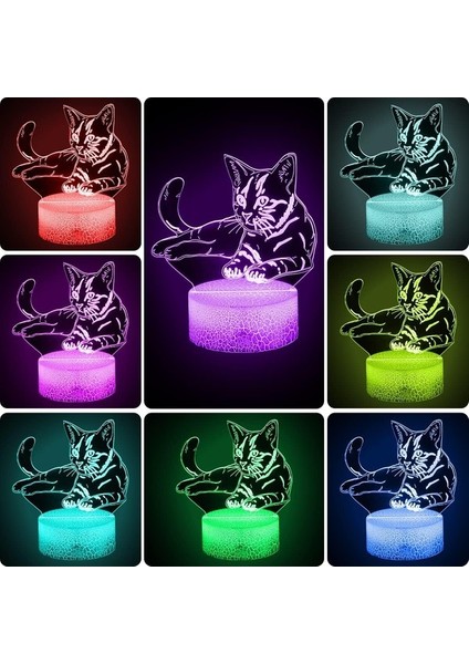 Kedi Severlere 3D Gece Lambası Hedii, Kedi Lambası (Yurt Dışından) fiyatları