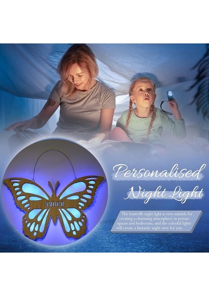USB Şarj Stili 2 ile Kişiselleştirilmiş Kelebek Gece Lambası (Yurt Dışından) modelleri