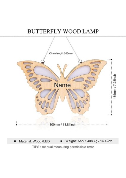 USB Şarj Stili 2 ile Kişiselleştirilmiş Kelebek Gece Lambası (Yurt Dışından) fırsatları