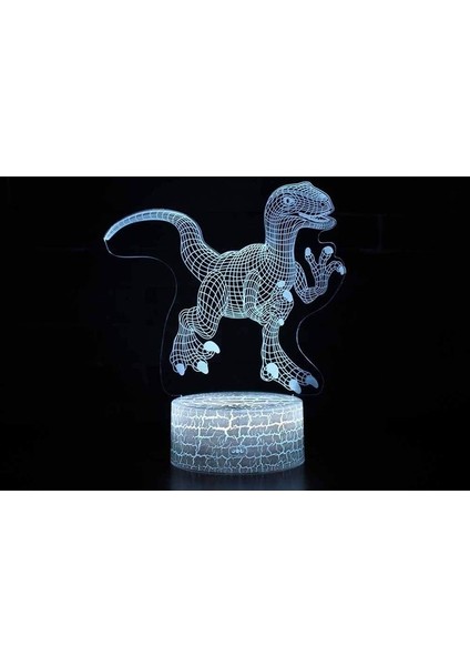 Dinozor Işıkları Çocuk Gece Işıkları 3D Gece L (Yurt Dışından)