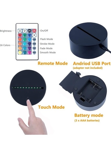 Mesih Isa Haç 3D LED Yatak Odası Dekor Uyku Masası (Yurt Dışından) modelleri