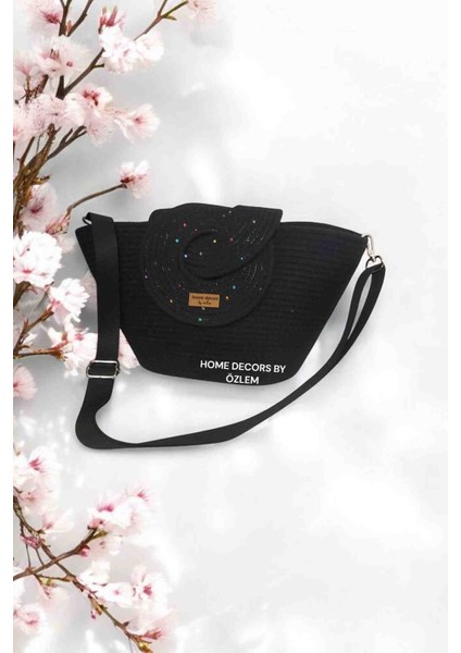 Hasır Omuz Çantası Midi Boy El Çantası Kol Çantası Plaj Çantası modelleri