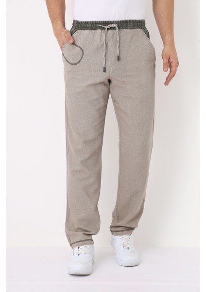 Erkek Etamin Rahat Mevsimlik %100 Pamuk Bel Lastikli Eşofman