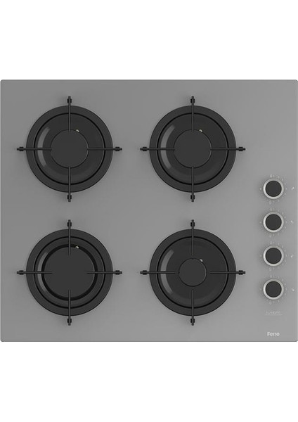 Steamart-Fryart-Sılentart Serisi Gri Set (CS208-FA + QEP64CPR +D079-SA ) - Emaye Izgara / Kademeli Musluk
