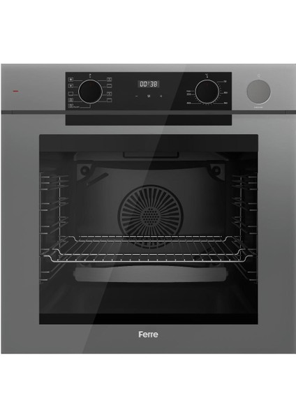 Steamart-Fryart-Sılentart Serisi Gri Set (CS208-FA + QEP64CPR +D079-SA ) - Emaye Izgara / Kademeli Musluk