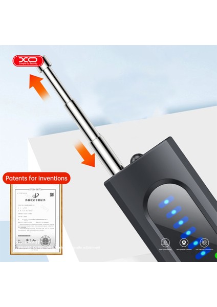CRP01 Saklı Kamera Dedekötürü, Kızılötesi Dedektör, Gps(Konum) Takip Cihazı Tarayıcı, Kayıt Cihazı Bulucu, Otel, Ofis, Toplantı Alanlarında Güvenlik Cihazı, 1mhz-6.5ghz, Usb-C Şarj, Siyah fiyatları