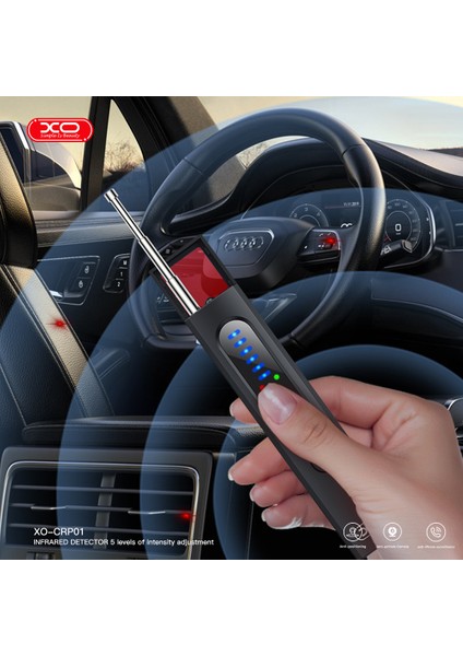 CRP01 Saklı Kamera Dedekötürü, Kızılötesi Dedektör, Gps(Konum) Takip Cihazı Tarayıcı, Kayıt Cihazı Bulucu, Otel, Ofis, Toplantı Alanlarında Güvenlik Cihazı, 1mhz-6.5ghz, Usb-C Şarj, Siyah fırsatları
