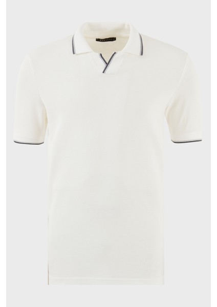 Pamuklu Regular Fit Şerit Detaylı Polo Yaka T Shirt Erkek Polo Yaka T Shirt 5902964