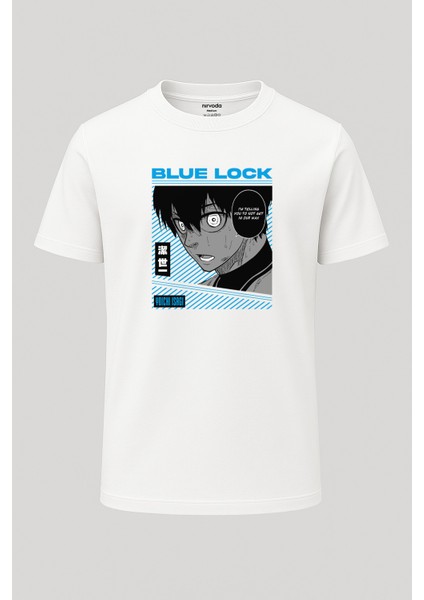 Yoichi Isagi Blue Lock Baskılı Loose Fit Bisiklet Yaka Tişört