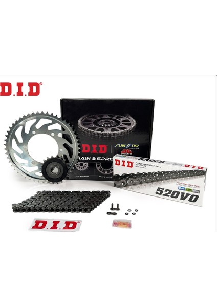 Zincir Dişli Seti Honda Crf 450 R (450 Cc) (2004-2018) / Honda / Crf 450 R / 450CC / Zincir: DID-520 ORING-114/ Ön Dişli: Jt (13T) Arka Dişli: Sunstar (48T) / 2004-2005-2006-2007-2008-2009-2010-2011-2012-2013-2014-2015-2016-2017-2018