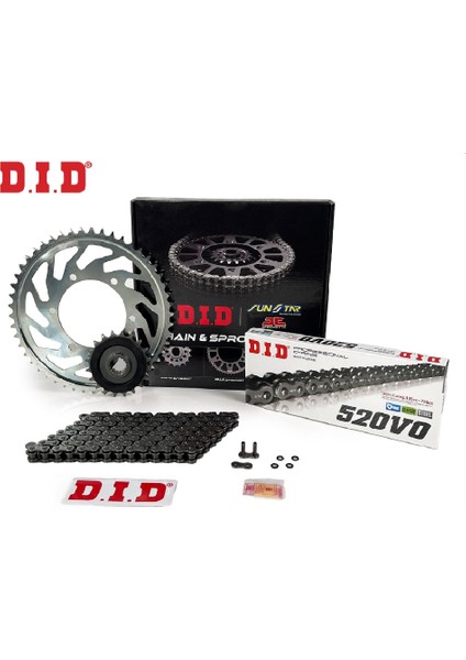 Zincir Dişli Seti Yamaha Yz (125 Cc) (2020-2024) / Yamaha / Yz / 125CC / Zincir: DID-520 ORING-114/ Ön Dişli: Jt (13T) Arka Dişli: Sunstar (50T) / 2020-2021-2022-2023-2024