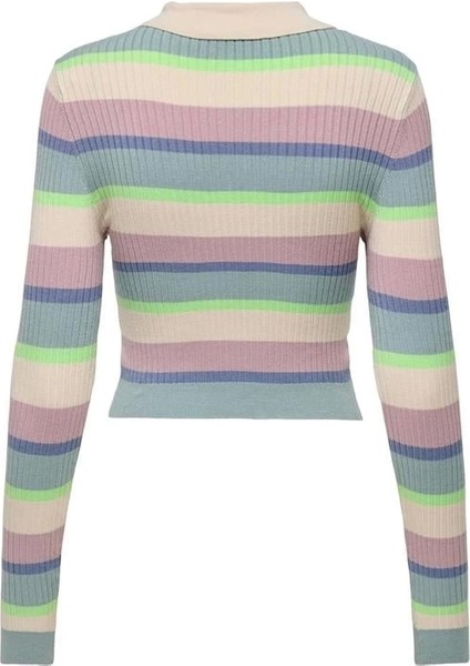15340979 Polo Yaka Crop Kadın Kazak fiyatları