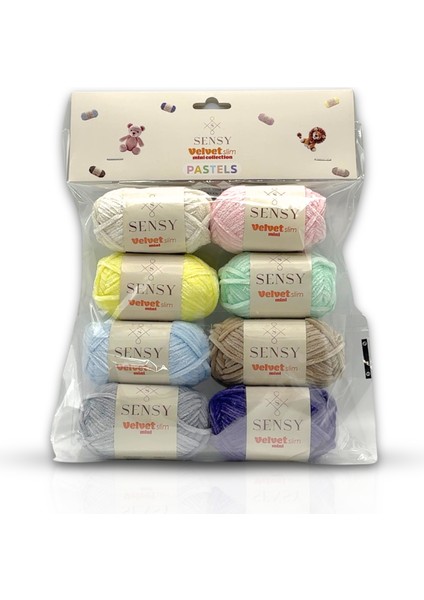 Velvet Slim Mini Paket Örgü Ipi Kadife Ip Amigurumi Ipi Amigurumi Seti fiyatları