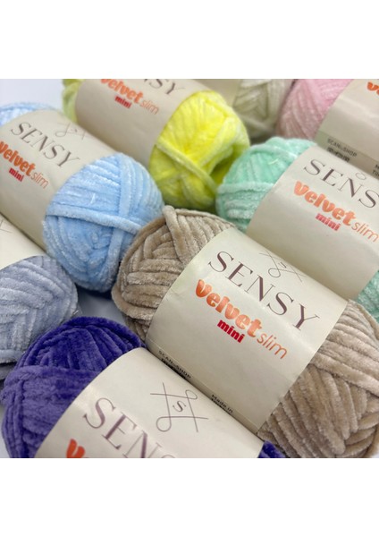 Velvet Slim Mini Paket Örgü Ipi Kadife Ip Amigurumi Ipi Amigurumi Seti indirimleri